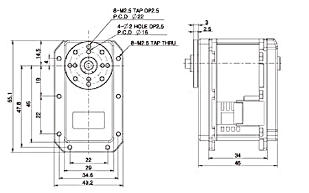 Dimensions du MX-106